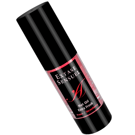 EXTASE SENSUAL - HUILE THERMIQUE STIMULANTE À LA FRAISE POUR LE VOYAGE 35 ML