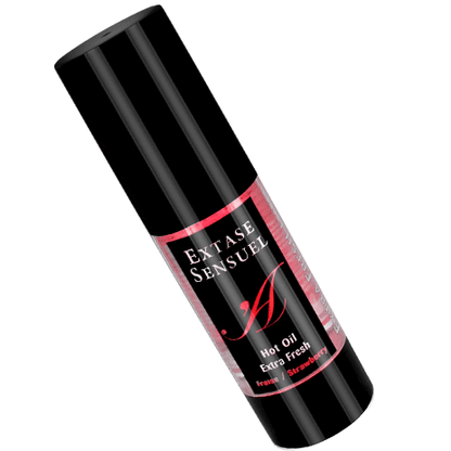 EXTASE SENSUAL - HUILE THERMIQUE STIMULANTE À LA FRAISE POUR LE VOYAGE 35 ML