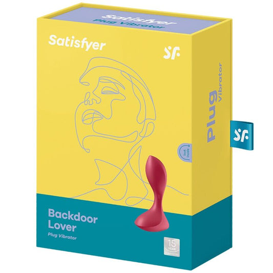 SATISFYER - BACKDOOR LOVER PLUG ANAL VIBRANT ROUGE