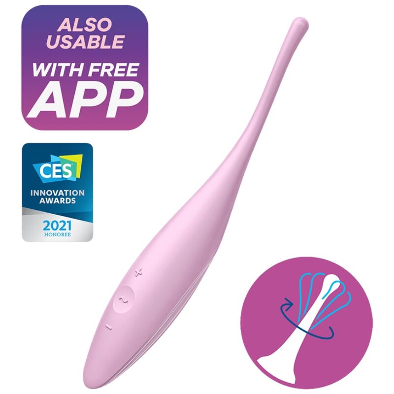 SATISFYER - TWIRLING JOY STIMULATEUR DE CLITORIS ROSE