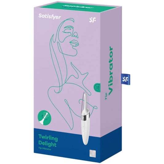 SATISFYER - TWIRLING DELIGHT STIMULATEUR DE CLITORIS BLANC