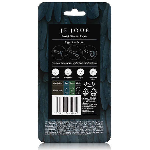 JE JOUE - BAGUE SILICONE BLEUE - CHOKE MINIMUM