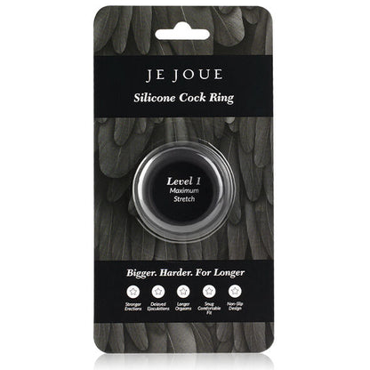 JE JOUE - Anneau pénien en silicone pour une étanchéité maximale - Noir