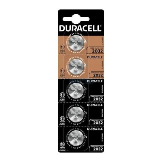 DURACELL - LITHIUM BUTTON BATTERY CR2032 3V BLISTER*5
