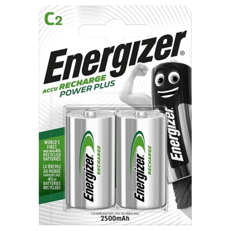 ENERGIZER - POWER PLUS BATTERIE RECHARGEABLE HR14 C 2500mAh BLISTER*2