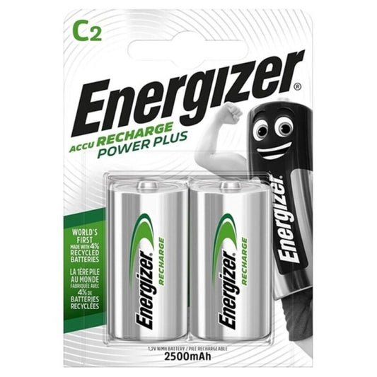 ENERGIZER - POWER PLUS BATTERIE RECHARGEABLE HR14 C 2500mAh BLISTER*2