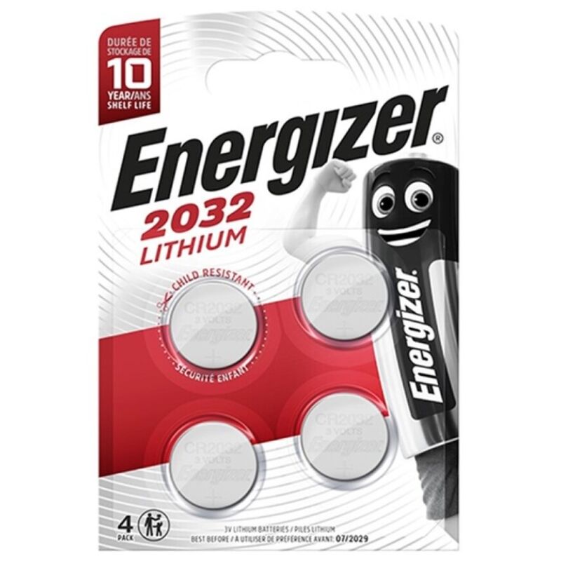 ENERGIZER - Pile bouton au lithium CR2032 3 V BLISTER*4