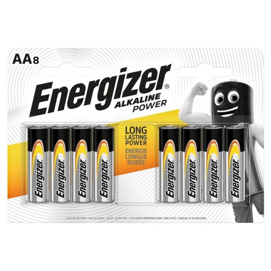 ENERGIZER - Pile alcaline AA LR6 BLISTER*8