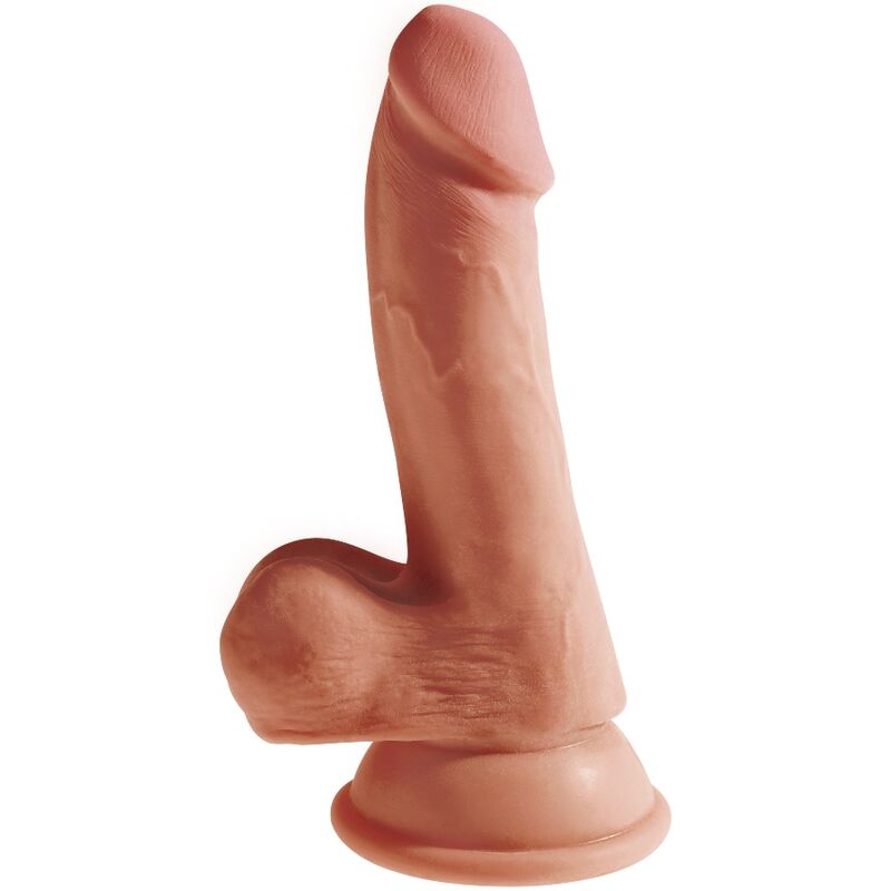KING COCK - PLUS GODE 3D AVEC TESTICULES 17 CM