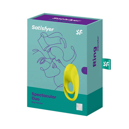 SATISFYER - SPECTACULAR DUO ANNEAU VIBRANT JAUNE