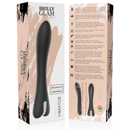 BRILLY GLAM - VIBRATEUR RYAN COMPATIBLE AVEC LA TECHNOLOGIE SANS FIL WATCHME