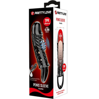PRETTY LOVE - COUVERTURE PÉNIS CECELIA BLACK