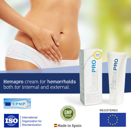 500 COSMETICS - Crème HEMAPRO pour le traitement des hémorroïdes