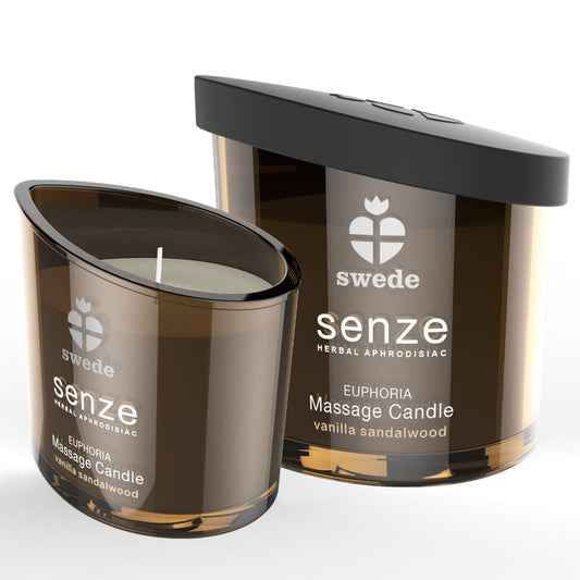 SUÈDE - BOUGIE DE MASSAGE SENZE EUFORIA - VANILLE, BOIS DE SANTAL