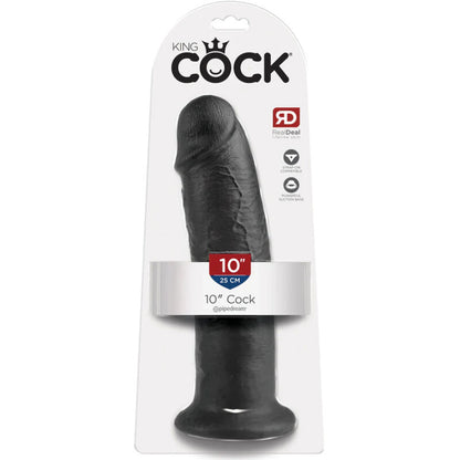 KING COCK - 10 PÉNIS NOIRS 25 CM