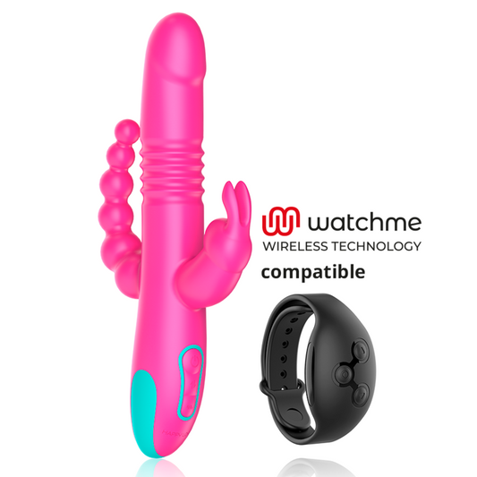 HAPPY LOKY - DONALD TRIPLE STIMULATION : ANAL, POINT G &amp; CLITORIS COMPATIBLE AVEC LA TECHNOLOGIE SANS FIL WATCHME