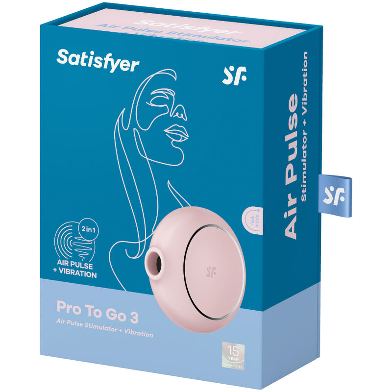 SATISFYER - PRO TO GO 3 DOUBLE STIMULATOR AND VIBRATOR BLACK