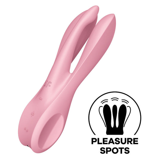 SATISFYER - TRIO 1 VIBRATEUR BLEU