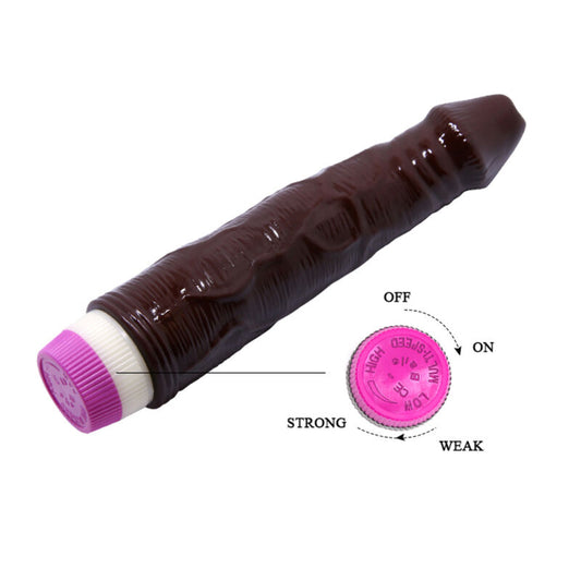 DANCE - VIBRATEUR WAVES OF PLEASURE 23 CM MARRON