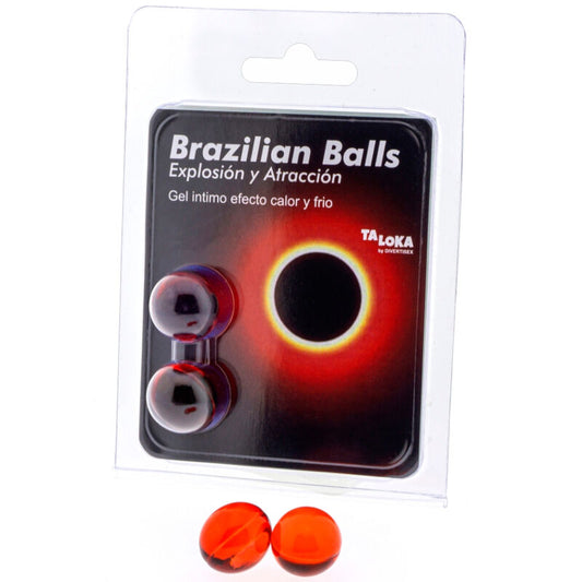 TALOKA - BOULES BRÉSILIENNES GEL EXCITANT EFFET CHALEUR ET FROID 2 BOULES