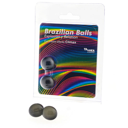 TALOKA - BOULES BRÉSILIENNES GEL EXCITANT EFFET CLIMAX 2 BOULES