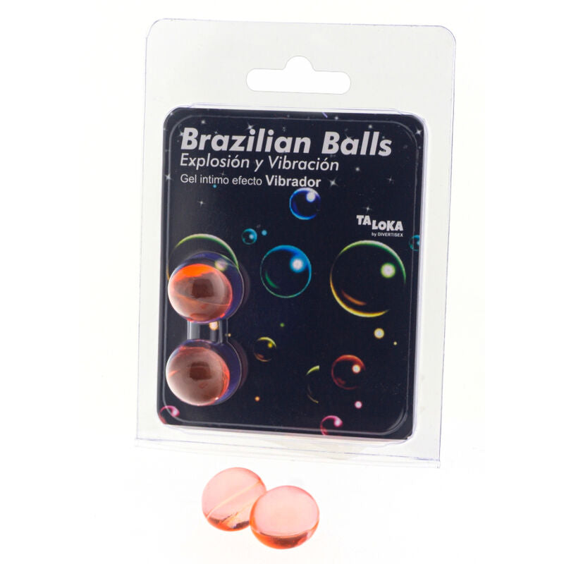 TALOKA - BOULES BRÉSILIENNES GEL EXCITANT EFFET VIBRATION 2 BOULES