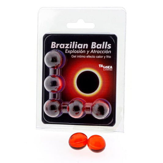 TALOKA - BOULES BRÉSILIENNES GEL EXCITANT EFFET CHALEUR ET FROID 5 BOULES