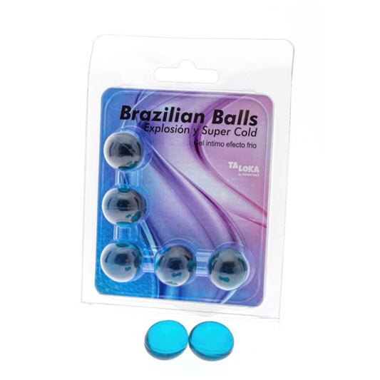 TALOKA - BOULES BRÉSILIENNES GEL EXCITANT EFFET FROID 5 BOULES