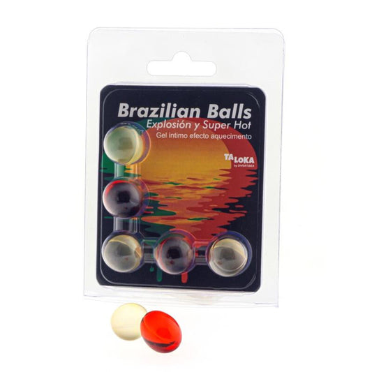 TALOKA - BOULES BRÉSILIENNES GEL EXCITANT EFFET SUPER CHAUD 5 BOULES