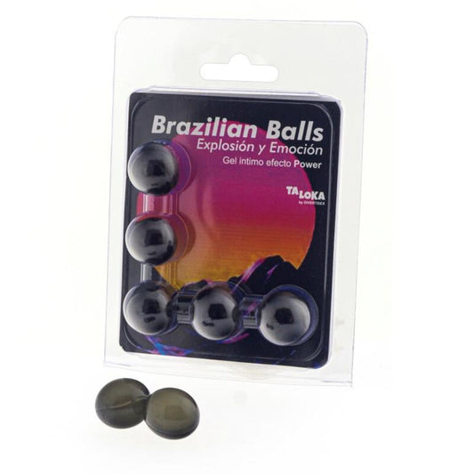 TALOKA - BOULES BRÉSILIENNES EFFET GEL PUISSANT EXCITANT 5 BOULES