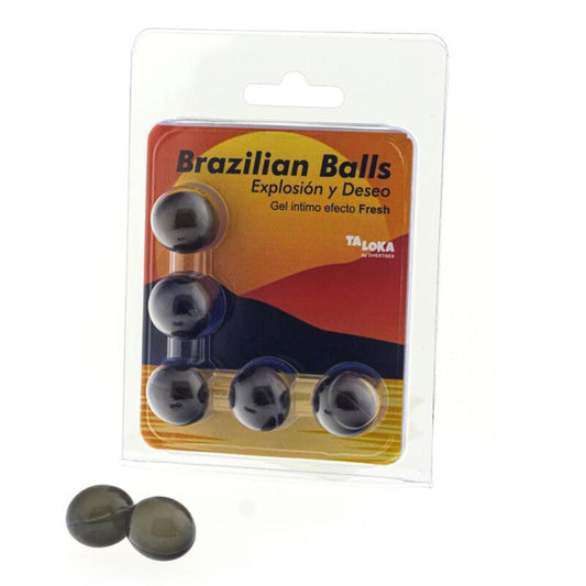 TALOKA - BOULES BRÉSILIENNES GEL EXCITANT À EFFET FRAIS 5 BOULES