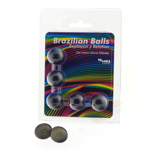 TALOKA - BOULES BRÉSILIENNES GEL EXCITANT EFFET CLIMAX 5 BOULES