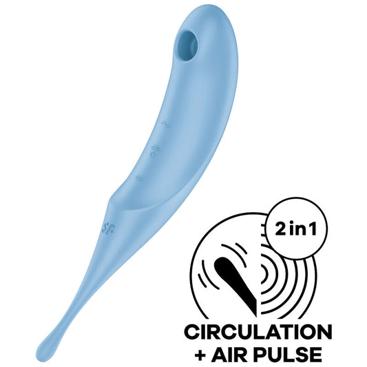 STIMULATEUR ET VIBRATEUR SATISFYER TWIRLING PRO - ROUGE