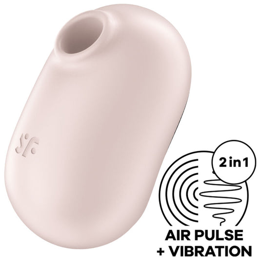SATISFYER - PRO TO GO 2 DOUBLE STIMULATEUR ET VIBRATEUR BEIGE