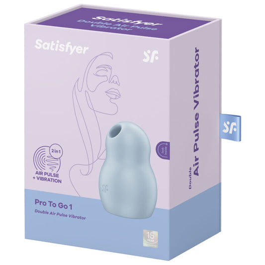 SATISFYER - PRO TO GO 1 DOUBLE STIMULATEUR ET VIBRATEUR VERT
