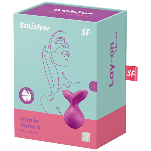 SATISFYER - VIBRATEUR VIVA LA VULVA 3 VERT À METTRE EN PLACE