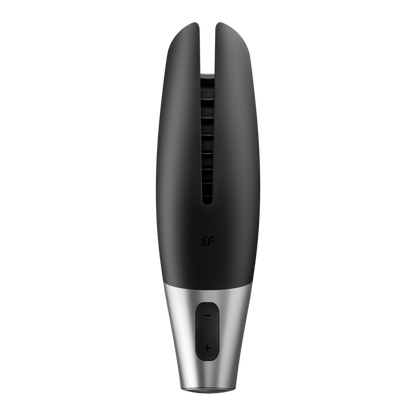 SATISFYER - MASTURBATEUR PUISSANT NOIR ET ARGENT