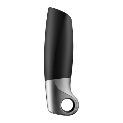 SATISFYER - MASTURBATEUR PUISSANT NOIR ET ARGENT