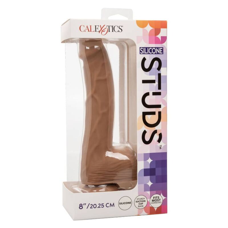 CALEXOTICS - CLOUS EN SILICONE 20,32 CM MARRON