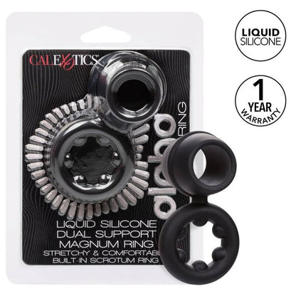 CALEXOTICS - BAGUE ALPHA DUAL MAGNUM NOIRE