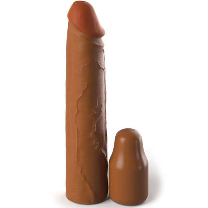 FANTASY X- TENSIONS - MANCHON PIPEDREAMS 20,32 CM + PLUG 5,00 CM POUCES CARAMEL