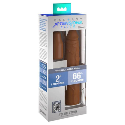 FANTASY X- TENSIONS - MANCHON PIPEDREAMS 20,32 CM + PLUG 5,00 CM POUCES CARAMEL