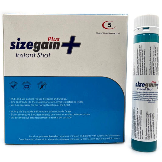 500 COSMETICS - SIZEGAIN PLUS INSTANT SHOT MALE INTELLIGENT 5 UNITÉS