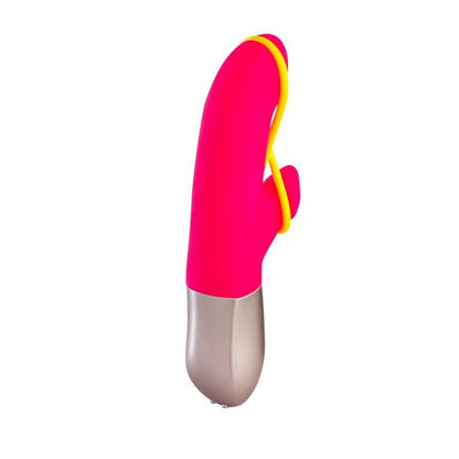 FUN FACTORY - MINI VIBRATEUR AMORINO ROSE ET JAUNE FLUO