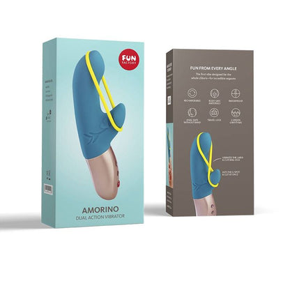 FUN FACTORY - MINI VIBRATEUR AMORINO ESSENCE &amp; JAUNE FLUO