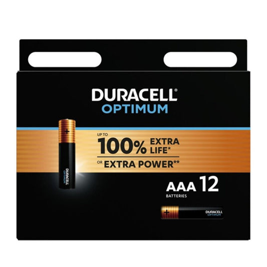 DURACELL - OPTIMUM 200 AAA ALKALINE BATTERY LR03 BLISTER*12