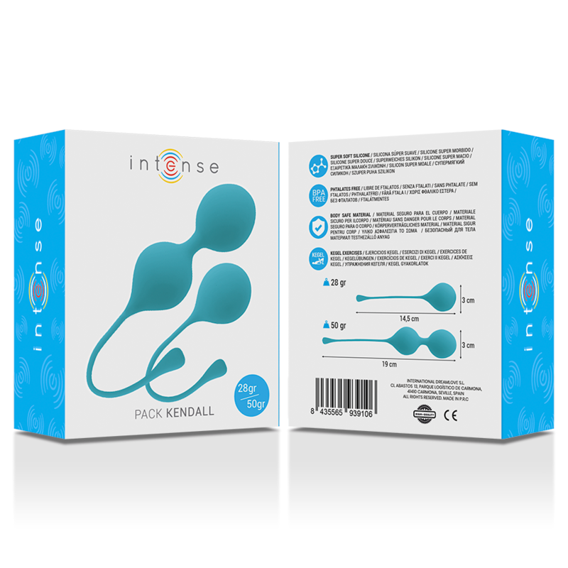 INTENSE - PACK DE BOULES DE KEGEL KENDALL BLUE