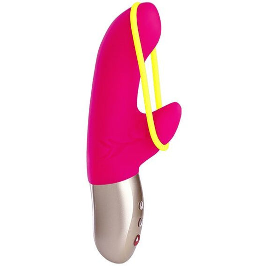 FUN FACTORY - MINI VIBRATEUR AMORINO ROSE ET JAUNE FLUO