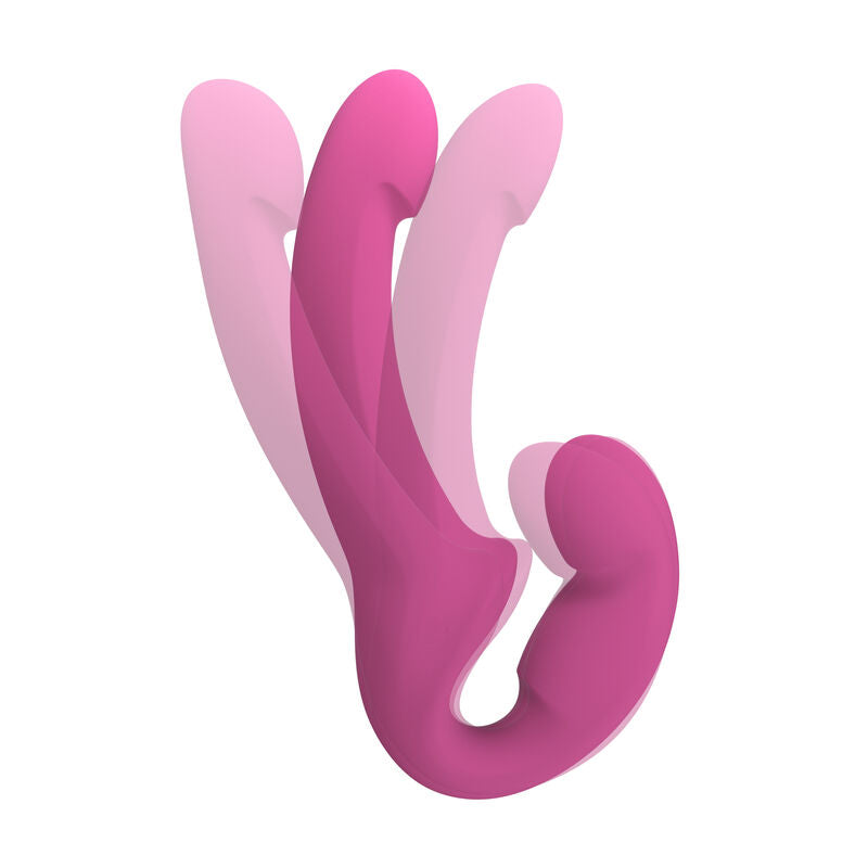 FUN FACTORY - SHARE LITE DOUBLE DILDO HARNAIS BLACKBERRY