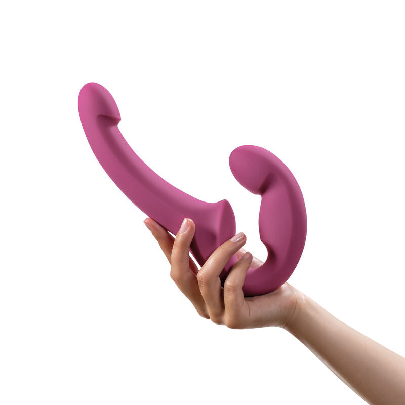 FUN FACTORY - SHARE LITE DOUBLE DILDO HARNAIS BLACKBERRY